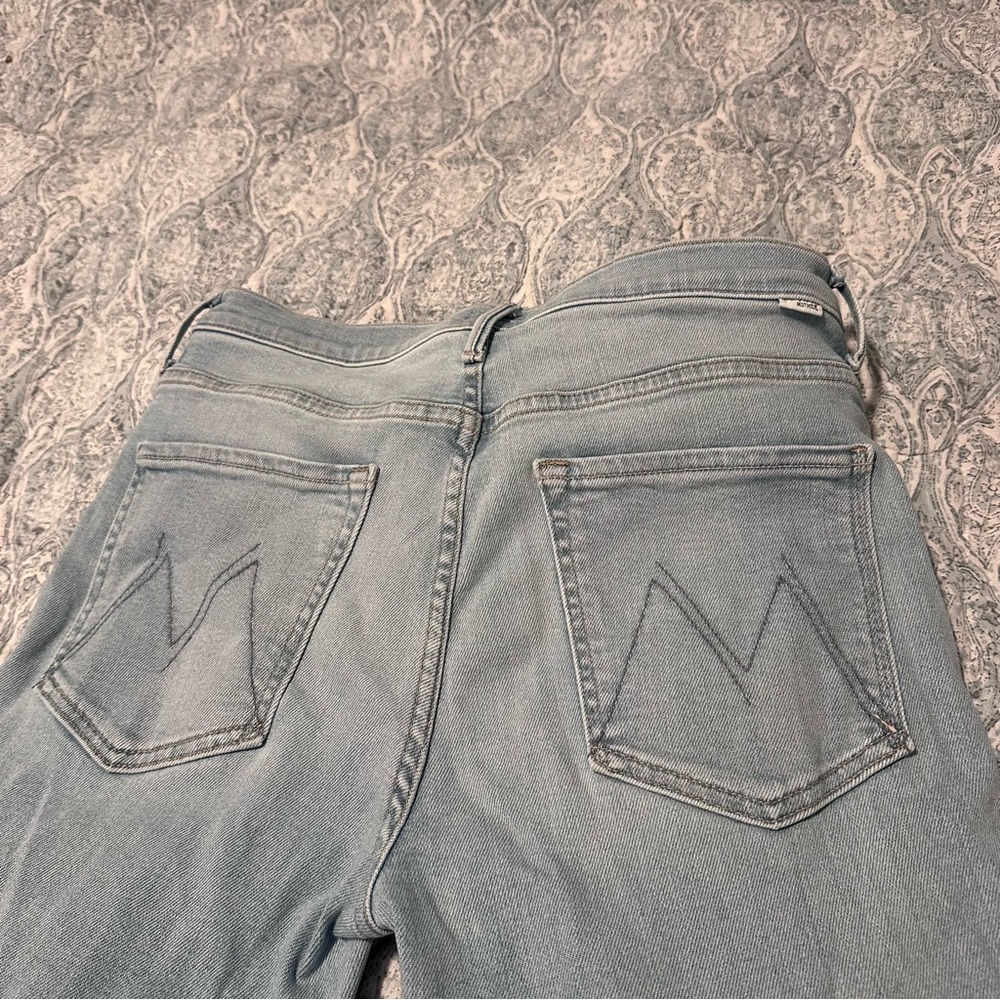 MOTHER Denim the weekender flare jeans blessing in disguise size 10 - Picture 10 of 10